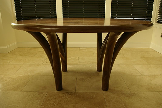Extending Solid Walnut Dining Table Image 2