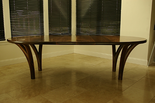 Extending Solid Walnut Dining Table Image 3