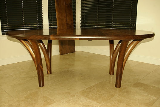 Extending Solid Walnut Dining Table Image 5